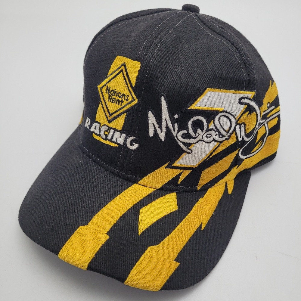 Vintage Nascar Cap Hat Michael Waltrip Nations Rent #7 Classic
